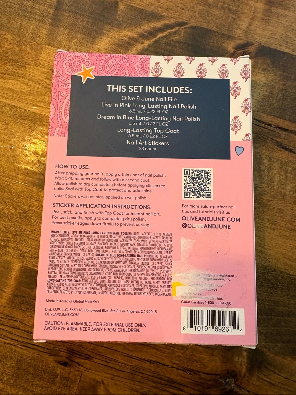 Roller Rabbit x Target Olive & June Getaway Mini Mani Set - Picture 2 of 5